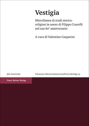 Buchcover Vestigia  | EAN 9783515114547 | ISBN 3-515-11454-8 | ISBN 978-3-515-11454-7