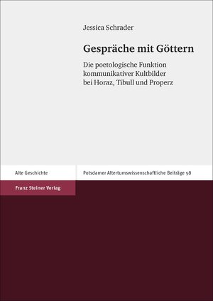 Buchcover Gespräche mit Göttern | Jessica Schrader | EAN 9783515117005 | ISBN 3-515-11700-8 | ISBN 978-3-515-11700-5