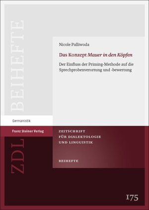 Buchcover Das Konzept "Mauer in den Köpfen" | Nicole Palliwoda | EAN 9783515120784 | ISBN 3-515-12078-5 | ISBN 978-3-515-12078-4