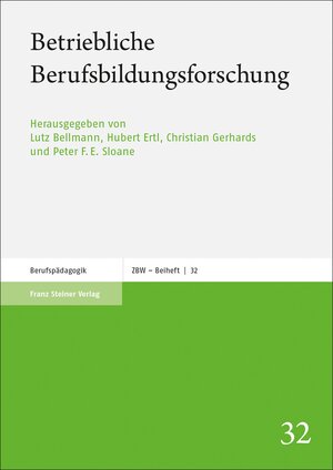 Buchcover Betriebliche Berufsbildungsforschung  | EAN 9783515132084 | ISBN 3-515-13208-2 | ISBN 978-3-515-13208-4