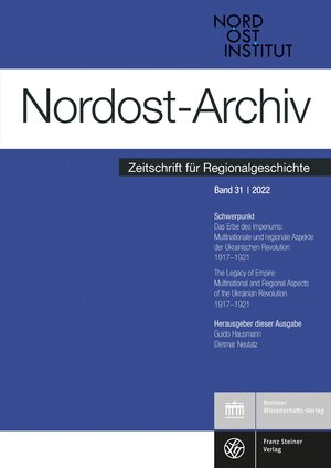 Buchcover Nordost-Archiv 31 (2022)  | EAN 9783515135085 | ISBN 3-515-13508-1 | ISBN 978-3-515-13508-5