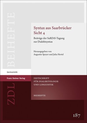 Buchcover Syntax aus Saarbrücker Sicht 5  | EAN 9783515135115 | ISBN 3-515-13511-1 | ISBN 978-3-515-13511-5