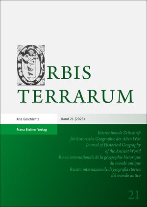 Buchcover Orbis Terrarum 21 (2023)  | EAN 9783515136624 | ISBN 3-515-13662-2 | ISBN 978-3-515-13662-4