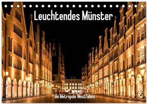 Buchcover Leuchtendes Münster 2026 - die Metropole Westfalens (Tischkalender 2026 DIN A5 quer), CALVENDO Monatskalender | Matthias Budde | EAN 9783516016574 | ISBN 3-516-01657-4 | ISBN 978-3-516-01657-4