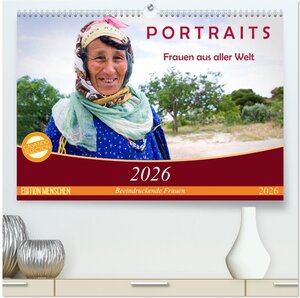 Buchcover PORTRAITS - Frauen aus aller Welt (hochwertiger Premium Wandkalender 2026 DIN A2 quer), Kunstdruck in Hochglanz | Claudia Wiens | EAN 9783516017557 | ISBN 3-516-01755-4 | ISBN 978-3-516-01755-7