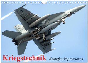 Buchcover Kriegstechnik. Kampfjet-Impressionen (Wandkalender 2026 DIN A4 quer), CALVENDO Monatskalender | Elisabeth Stanzer | EAN 9783516043457 | ISBN 3-516-04345-8 | ISBN 978-3-516-04345-7