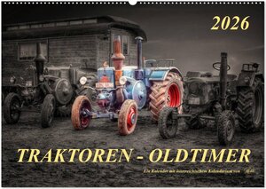 Buchcover Traktoren - Oldtimer (Wandkalender 2026 DIN A2 quer), CALVENDO Monatskalender | Peter Roder | EAN 9783516051346 | ISBN 3-516-05134-5 | ISBN 978-3-516-05134-6