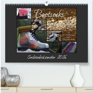 Buchcover Sockenkalender Bootsocks 2026 (hochwertiger Premium Wandkalender 2026 DIN A2 quer), Kunstdruck in Hochglanz | Denise und Viola Borer, myohrengarn.ch | EAN 9783516096705 | ISBN 3-516-09670-5 | ISBN 978-3-516-09670-5