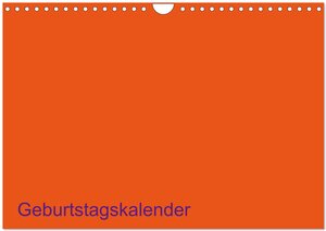 Buchcover Bastel-Geburtstagskalender orange / Geburtstagskalender (Wandkalender 2026 DIN A4 quer), CALVENDO Monatskalender | Kreativ ist gut | EAN 9783516223750 | ISBN 3-516-22375-8 | ISBN 978-3-516-22375-0