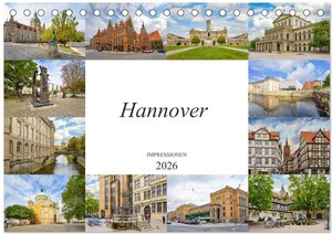 Buchcover Hannover Stadtansichten (Tischkalender 2026 DIN A5 quer), CALVENDO Monatskalender | Dirk Meutzner | EAN 9783516236279 | ISBN 3-516-23627-2 | ISBN 978-3-516-23627-9