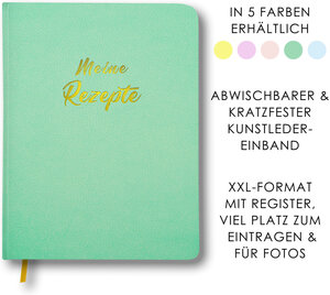 Buchcover Meine Rezepte mintgrün  | EAN 9783517303079 | ISBN 3-517-30307-0 | ISBN 978-3-517-30307-9