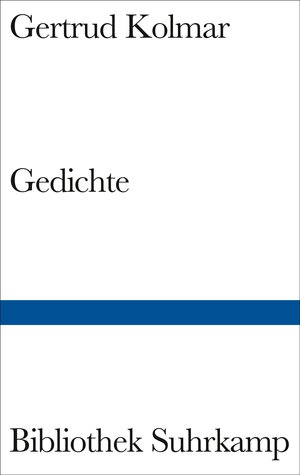 Buchcover Gedichte | Gertrud Kolmar | EAN 9783518018156 | ISBN 3-518-01815-9 | ISBN 978-3-518-01815-6