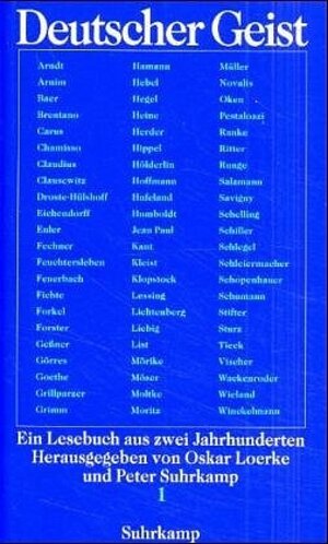 Buchcover Deutscher Geist  | EAN 9783518026236 | ISBN 3-518-02623-2 | ISBN 978-3-518-02623-6