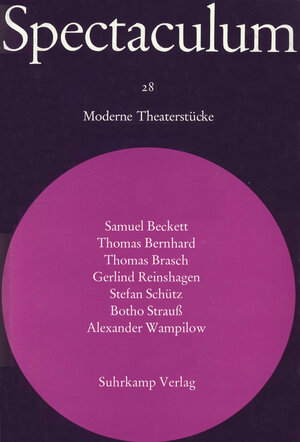 Buchcover Spectaculum 28 | Samuel Beckett | EAN 9783518090947 | ISBN 3-518-09094-1 | ISBN 978-3-518-09094-7