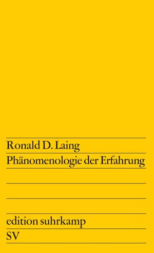 Phänomenologie der Erfahrung (edition suhrkamp)