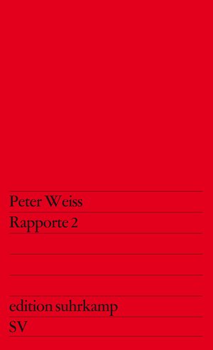 Buchcover Rapporte 2 | Peter Weiss | EAN 9783518104446 | ISBN 3-518-10444-6 | ISBN 978-3-518-10444-6