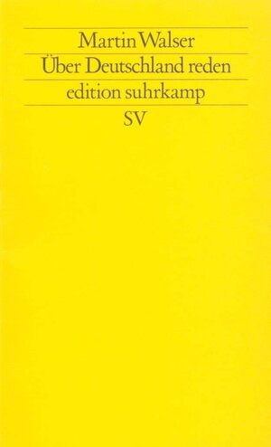 Buchcover Über Deutschland reden | Martin Walser | EAN 9783518115534 | ISBN 3-518-11553-7 | ISBN 978-3-518-11553-4