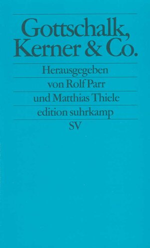 Gottschalk, Kerner & Co: Funktionen der Telefigur »Spielleiter« zwischen Exzeptionalität und Normalität (edition suhrkamp)