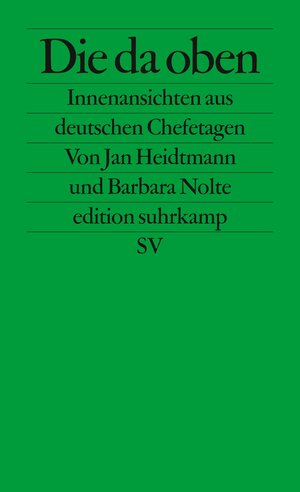 Buchcover Die da oben | Barbara Nolte | EAN 9783518125991 | ISBN 3-518-12599-0 | ISBN 978-3-518-12599-1
