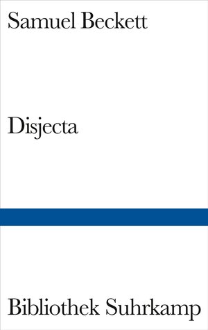 Buchcover Disjecta | Samuel Beckett | EAN 9783518224526 | ISBN 3-518-22452-2 | ISBN 978-3-518-22452-6