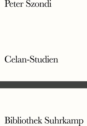 Buchcover Celan-Studien | Peter Szondi | EAN 9783518240724 | ISBN 3-518-24072-2 | ISBN 978-3-518-24072-4
