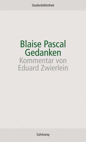 Buchcover Gedanken | Blaise Pascal | EAN 9783518270202 | ISBN 3-518-27020-6 | ISBN 978-3-518-27020-2