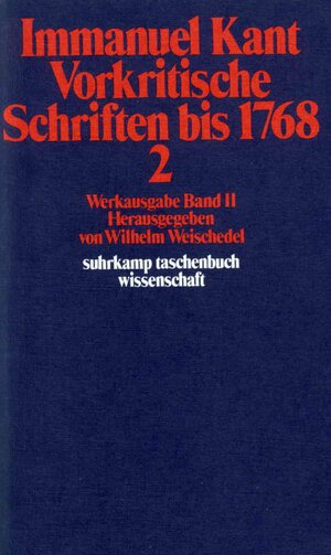 Buchcover Werkausgabe in 12 Bänden | Immanuel Kant | EAN 9783518277874 | ISBN 3-518-27787-1 | ISBN 978-3-518-27787-4