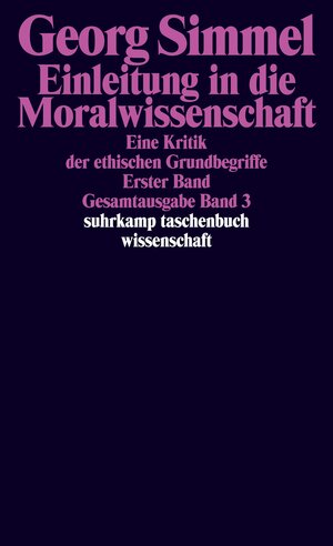 Buchcover Gesamtausgabe in 24 Bänden | Georg Simmel | EAN 9783518284032 | ISBN 3-518-28403-7 | ISBN 978-3-518-28403-2