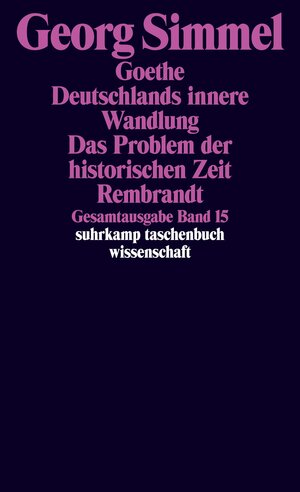 Buchcover Gesamtausgabe in 24 Bänden | Georg Simmel | EAN 9783518284155 | ISBN 3-518-28415-0 | ISBN 978-3-518-28415-5