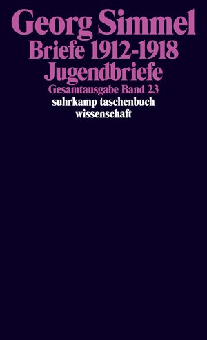 Buchcover Gesamtausgabe in 24 Bänden | Georg Simmel | EAN 9783518284230 | ISBN 3-518-28423-1 | ISBN 978-3-518-28423-0
