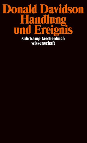 Buchcover Handlung und Ereignis | Donald Davidson | EAN 9783518284957 | ISBN 3-518-28495-9 | ISBN 978-3-518-28495-7