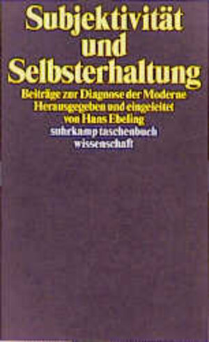 Buchcover Subjektivität und Selbsterhaltung  | EAN 9783518288115 | ISBN 3-518-28811-3 | ISBN 978-3-518-28811-5