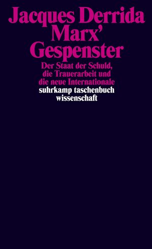 Buchcover Marx' Gespenster | Jacques Derrida | EAN 9783518292594 | ISBN 3-518-29259-5 | ISBN 978-3-518-29259-4