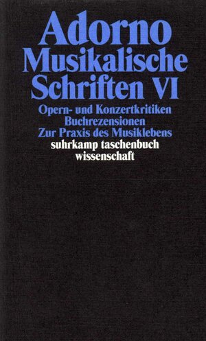 Buchcover Gesammelte Schriften in 20 Bänden | Theodor W. Adorno | EAN 9783518293195 | ISBN 3-518-29319-2 | ISBN 978-3-518-29319-5