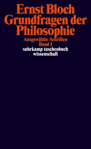 Buchcover Grundfragen der Philosophie | Ernst Bloch | EAN 9783518295656 | ISBN 3-518-29565-9 | ISBN 978-3-518-29565-6