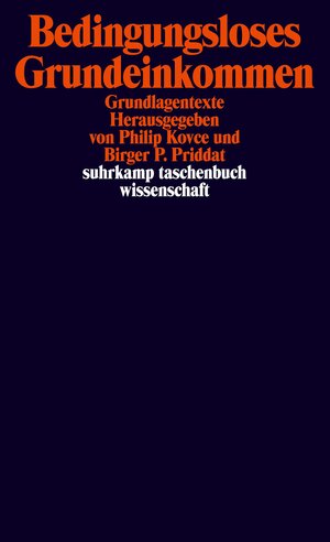 Buchcover Bedingungsloses Grundeinkommen  | EAN 9783518298657 | ISBN 3-518-29865-8 | ISBN 978-3-518-29865-7