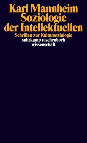 Buchcover Soziologie der Intellektuellen | Karl Mannheim | EAN 9783518299234 | ISBN 3-518-29923-9 | ISBN 978-3-518-29923-4