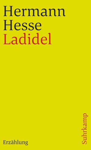 Buchcover Ladidel | Hermann Hesse | EAN 9783518377000 | ISBN 3-518-37700-0 | ISBN 978-3-518-37700-0