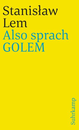 Also sprach GOLEM (suhrkamp taschenbuch)