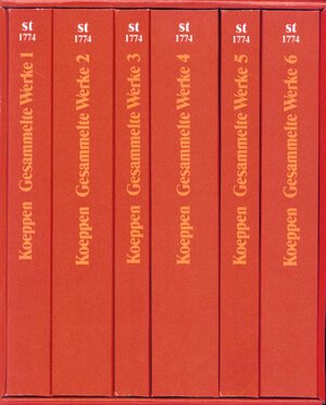 Buchcover Gesammelte Werke in sechs Bänden in den suhrkamp taschenbüchern | Wolfgang Koeppen | EAN 9783518382745 | ISBN 3-518-38274-8 | ISBN 978-3-518-38274-5