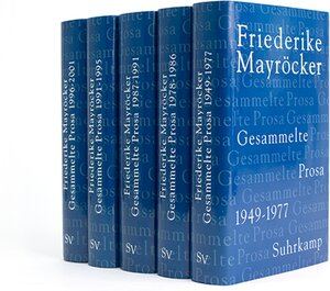 Buchcover Gesammelte Prosa | Friederike Mayröcker | EAN 9783518412992 | ISBN 3-518-41299-X | ISBN 978-3-518-41299-2