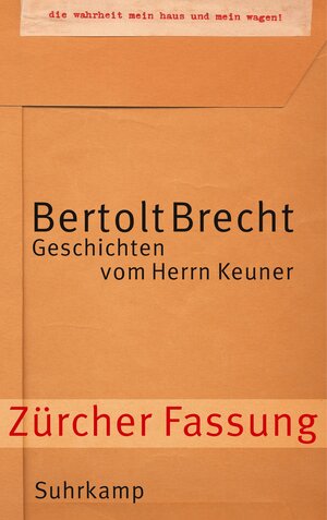 Buchcover Geschichten vom Herrn Keuner | Bertolt Brecht | EAN 9783518416600 | ISBN 3-518-41660-X | ISBN 978-3-518-41660-0