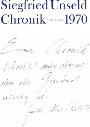 Buchcover Chronik | Siegfried Unseld | EAN 9783518421611 | ISBN 3-518-42161-1 | ISBN 978-3-518-42161-1