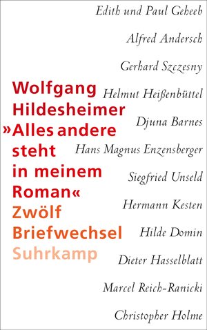 Buchcover »Alles andere steht in meinem Roman« | Wolfgang Hildesheimer | EAN 9783518427699 | ISBN 3-518-42769-5 | ISBN 978-3-518-42769-9