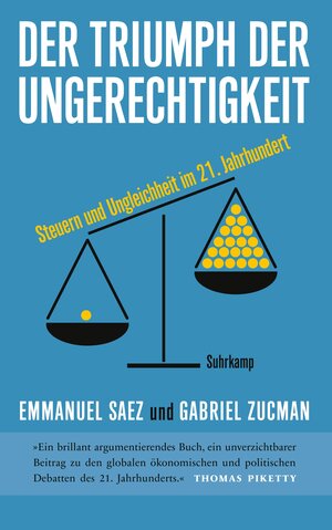 Buchcover Der Triumph der Ungerechtigkeit | Emmanuel Saez | EAN 9783518429358 | ISBN 3-518-42935-3 | ISBN 978-3-518-42935-8