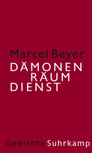 Buchcover Dämonenräumdienst | Marcel Beyer | EAN 9783518429457 | ISBN 3-518-42945-0 | ISBN 978-3-518-42945-7