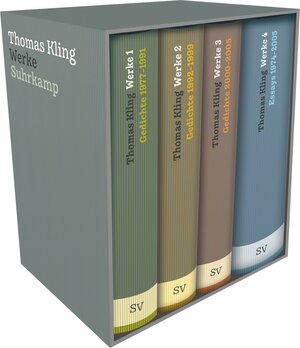 Buchcover Werke in vier Bänden | Thomas Kling | EAN 9783518429556 | ISBN 3-518-42955-8 | ISBN 978-3-518-42955-6