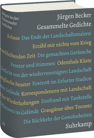 Buchcover Gesammelte Gedichte | Jürgen Becker | EAN 9783518430446 | ISBN 3-518-43044-0 | ISBN 978-3-518-43044-6