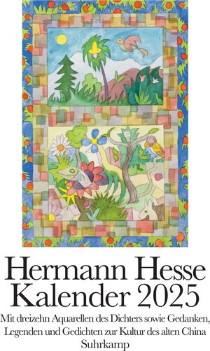Buchcover Kalender 2025 | Hermann Hesse | EAN 9783518431849 | ISBN 3-518-43184-6 | ISBN 978-3-518-43184-9
