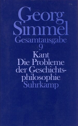 Buchcover Gesamtausgabe in 24 Bänden | Georg Simmel | EAN 9783518579596 | ISBN 3-518-57959-2 | ISBN 978-3-518-57959-6